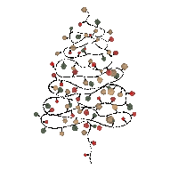 New Year Christmas Sticker