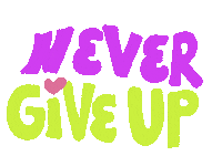Give Up Neon Sticker