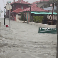 Flooded Street in St. Augustine, FLA
