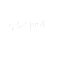 New Post Lettering Sticker