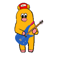 Musical Instrument Singing Sticker by Gunmaunofficial