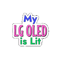 lgoledtv tv good great lit Sticker