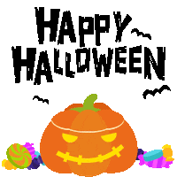 Happy Trick Or Treat Sticker by Jiligaga