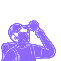 Illustration Zoom Sticker