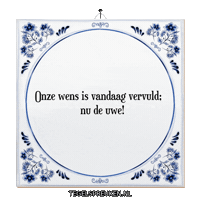 Geluk Trots Sticker by Tegelspreuken.nl