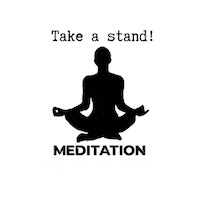 Meditation Sticker by Ushna Yoga