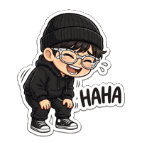 Emoji Glasses Sticker by Benny Eleven