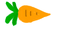 lilianaromeoo zanahoria carota arancio lilianaromeoo Sticker