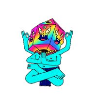 Buddah Sticker by Parker Jackson