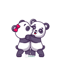 Couple Hug Sticker by Kidbea