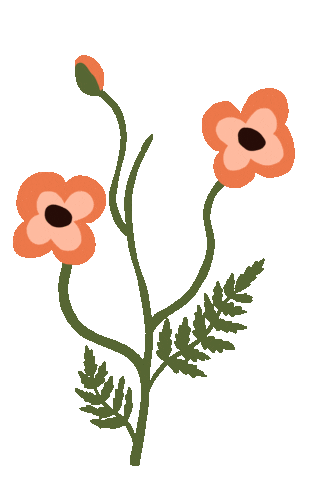 Flower Unikko Sticker by Pikku paperi