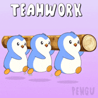 Huddle Up Lets Go GIF by Pudgy Penguins