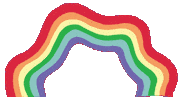 TEVATEAM smile rainbow surf waves Sticker