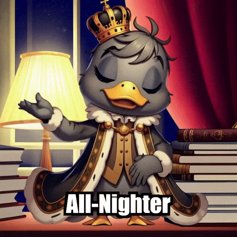 Late Night Study GIF by sirduckbeth
