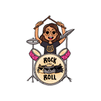 Rock Bateria Sticker
