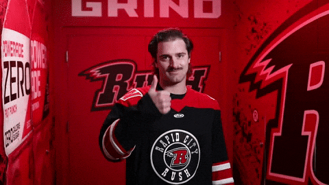 Yes Thumbs Up GIF by Rapid City Rush