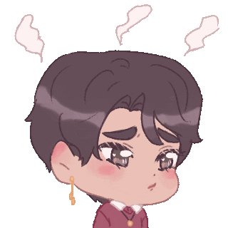 Embarrassed Blush Sticker