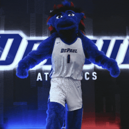 DePaulBlueDemons giphygifmaker depaul dibs depaulathletics GIF