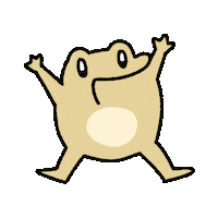 Excited Toad Sticker