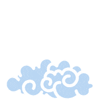 Clouds Retratos Sticker