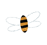 SunshineDesignLJC art doodle bee garden Sticker