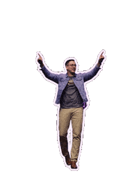 PDACHURCH jumping amen hallelujah pastor Sticker