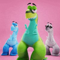 Good Vibes Dancing GIF by Claynosaurz