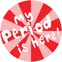 Period Time Of The Month Sticker by Halfsquare Designs