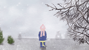 Snow Falling GIF by Miqan