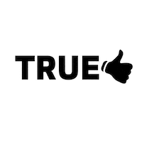 True Story Thumbs Up Sticker by Afew Store