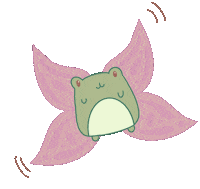 Journal_5781 butterfly frog val mignon Sticker