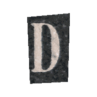 Typography D Sticker