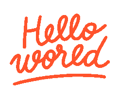 Happy Hello World Sticker by Livia Falcaru