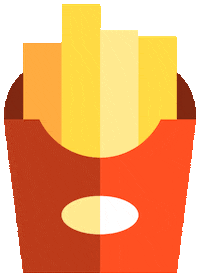 eat fast food Sticker by Matt Crump