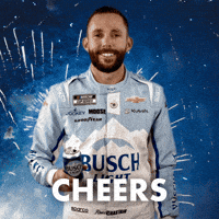 Ross Chastain Cheers GIF by Busch Beer
