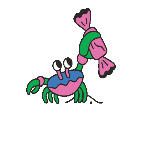 maevechocolate giphygifmaker sea crab bonbon Sticker