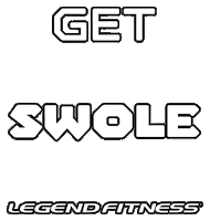 Get Swole Work Out Sticker by Legend Fitness