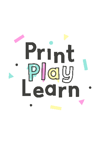 Play Learn Sticker by printplaylearn