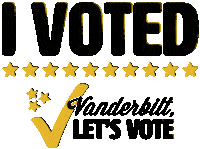 Vote Sticker by Vanderbilt University