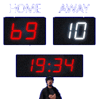 10 Away Sticker