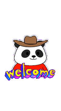 Welcome Sticker by Pandu Pandas