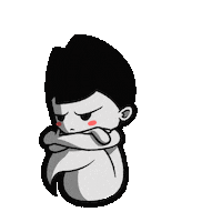 MALIxMAHO genie ghost boy kid Sticker