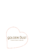 Golden_Dust heart goldendust Sticker