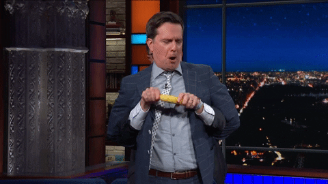 stephen colbert banana GIF by The Late Show With Stephen Colbert