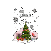 Happy Merry Christmas Sticker by webrandinglab