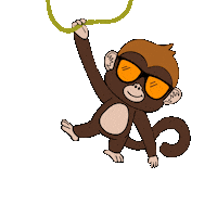 Monito Café Sticker