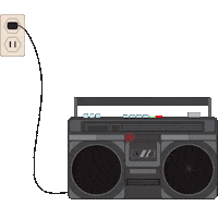 Rocket Boombox Sticker by St. Lucia