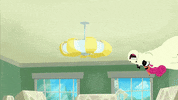 upside down ceiling GIF by Go Away Unicorn