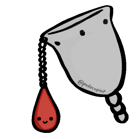 period menstruation Sticker by Put A Cup In It