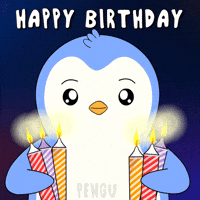 Happy Birthday Penguin GIF by Pudgy Penguins